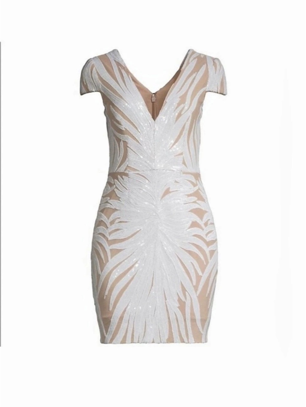 Dress the Population Sequin Leaf Dress